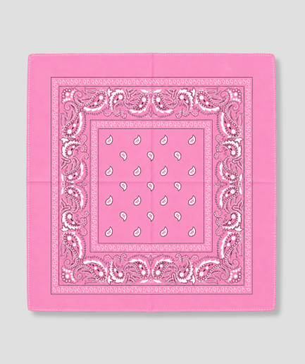Roze bandana voor festival outfit