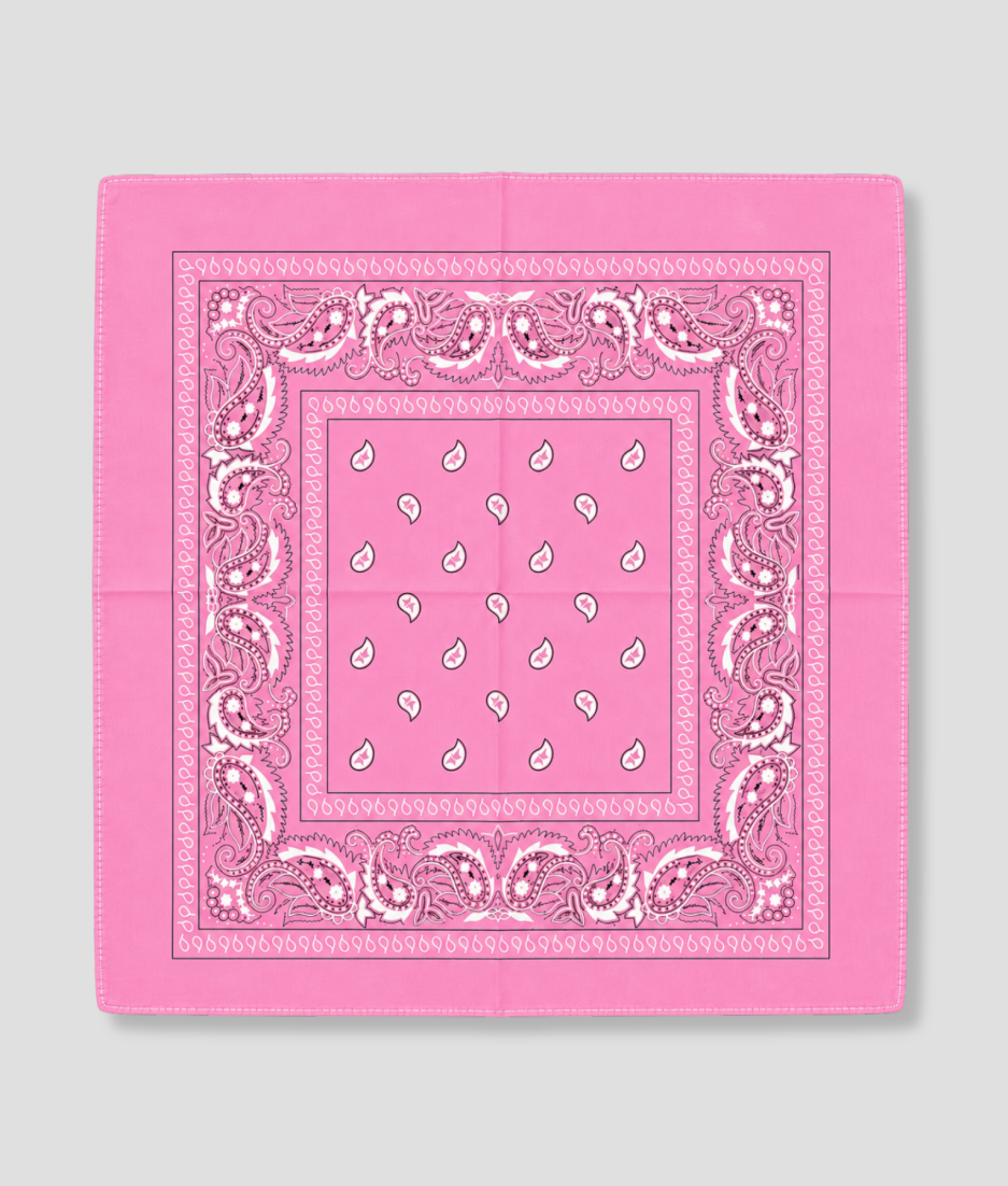 Roze bandana voor festival outfit