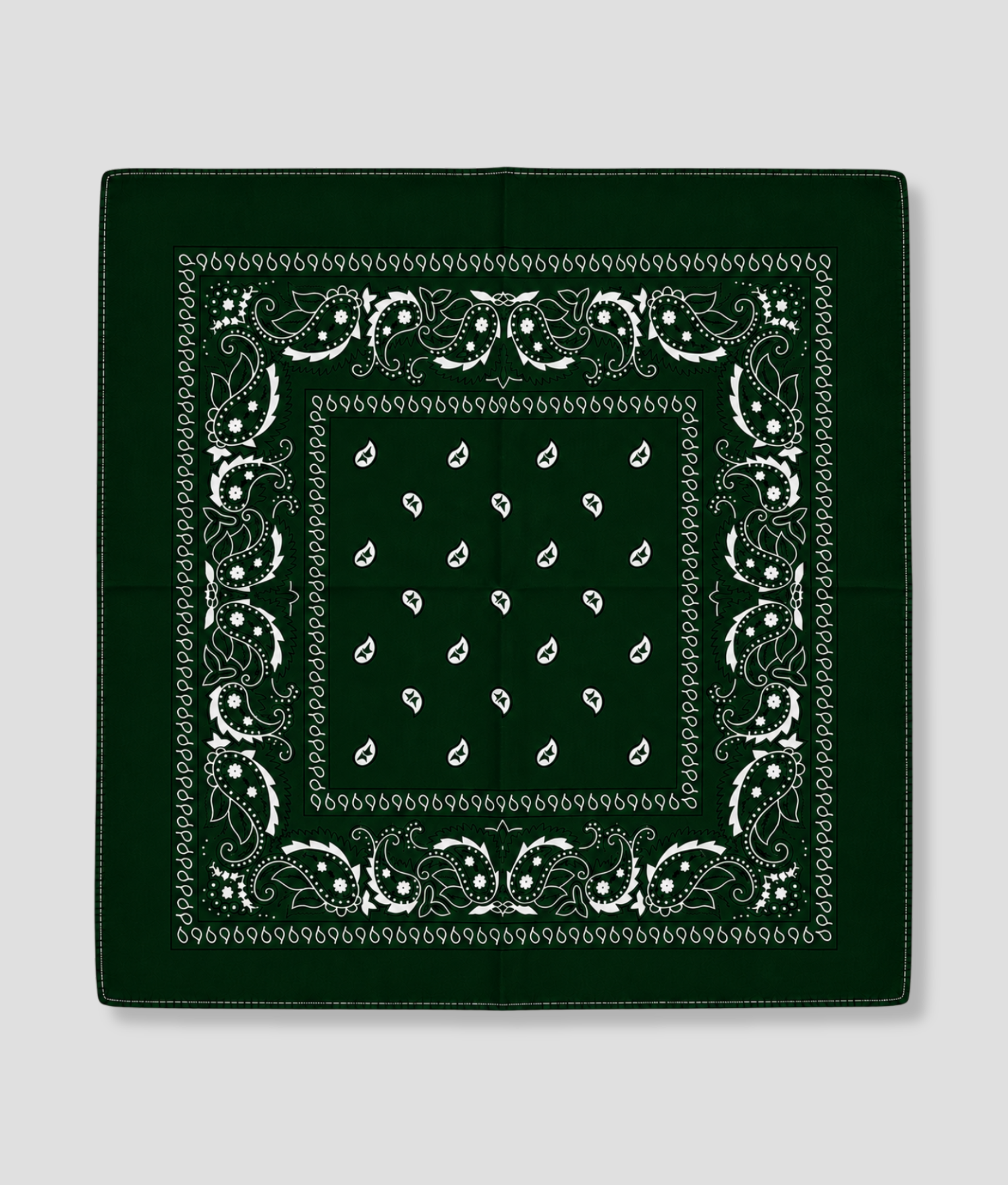 Zwart-groene bandana voor festival outfit