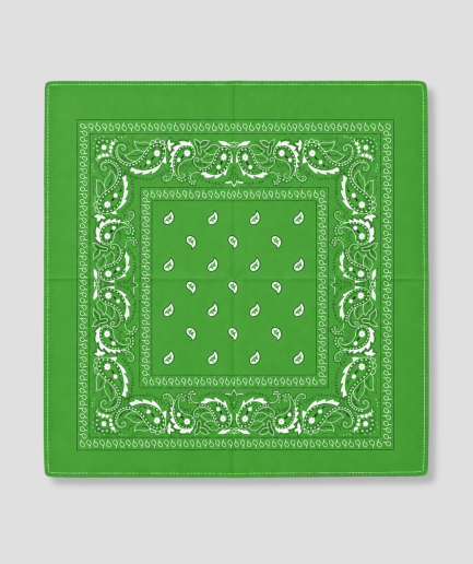 Groene bandana voor festival outfit