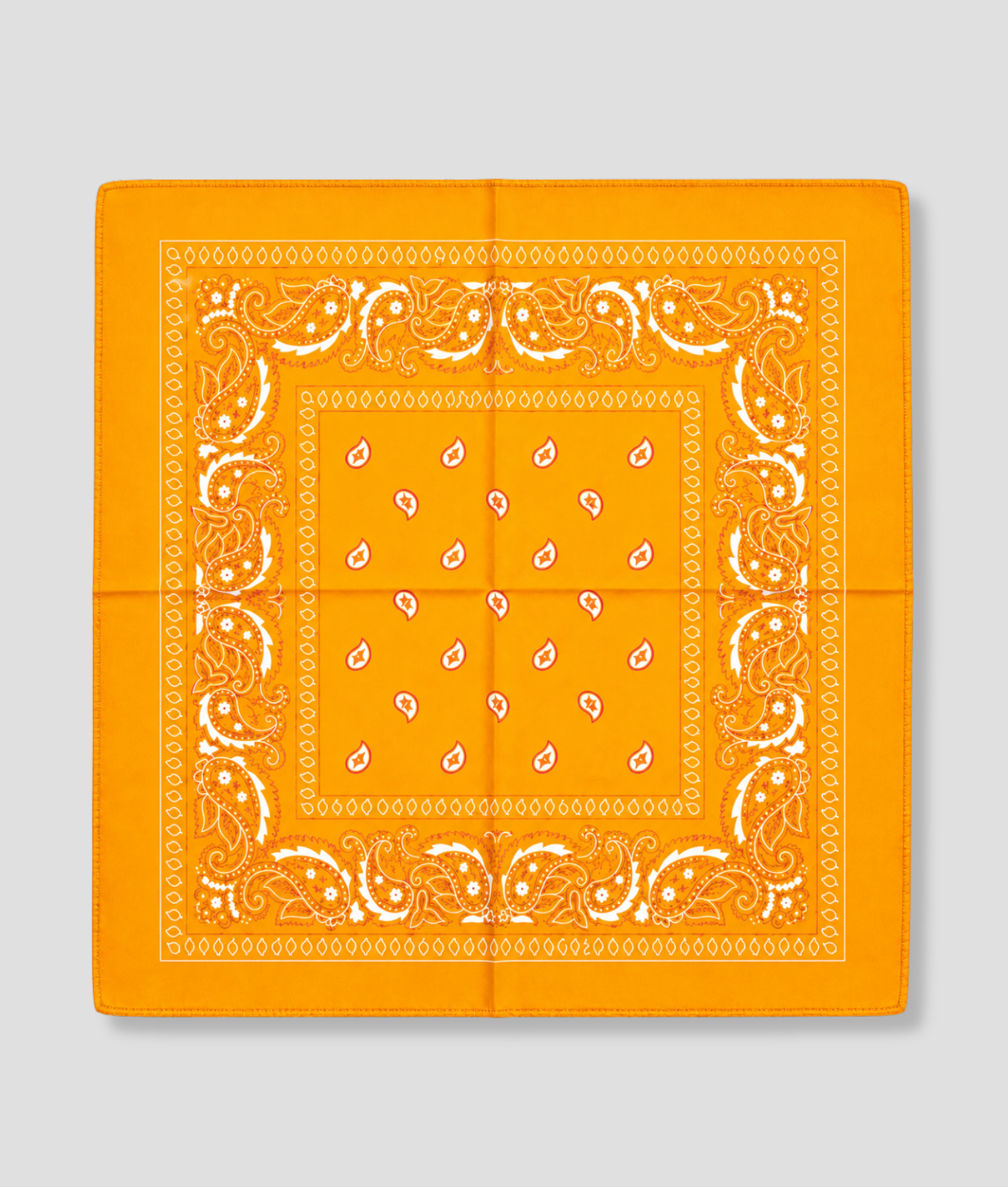Oranje-gele bandana voor festival outfit