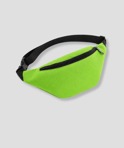 Groen festival heuptasje fanny pack
