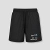 Zwarte heren zwemshort met gewaagde quote tweede variant