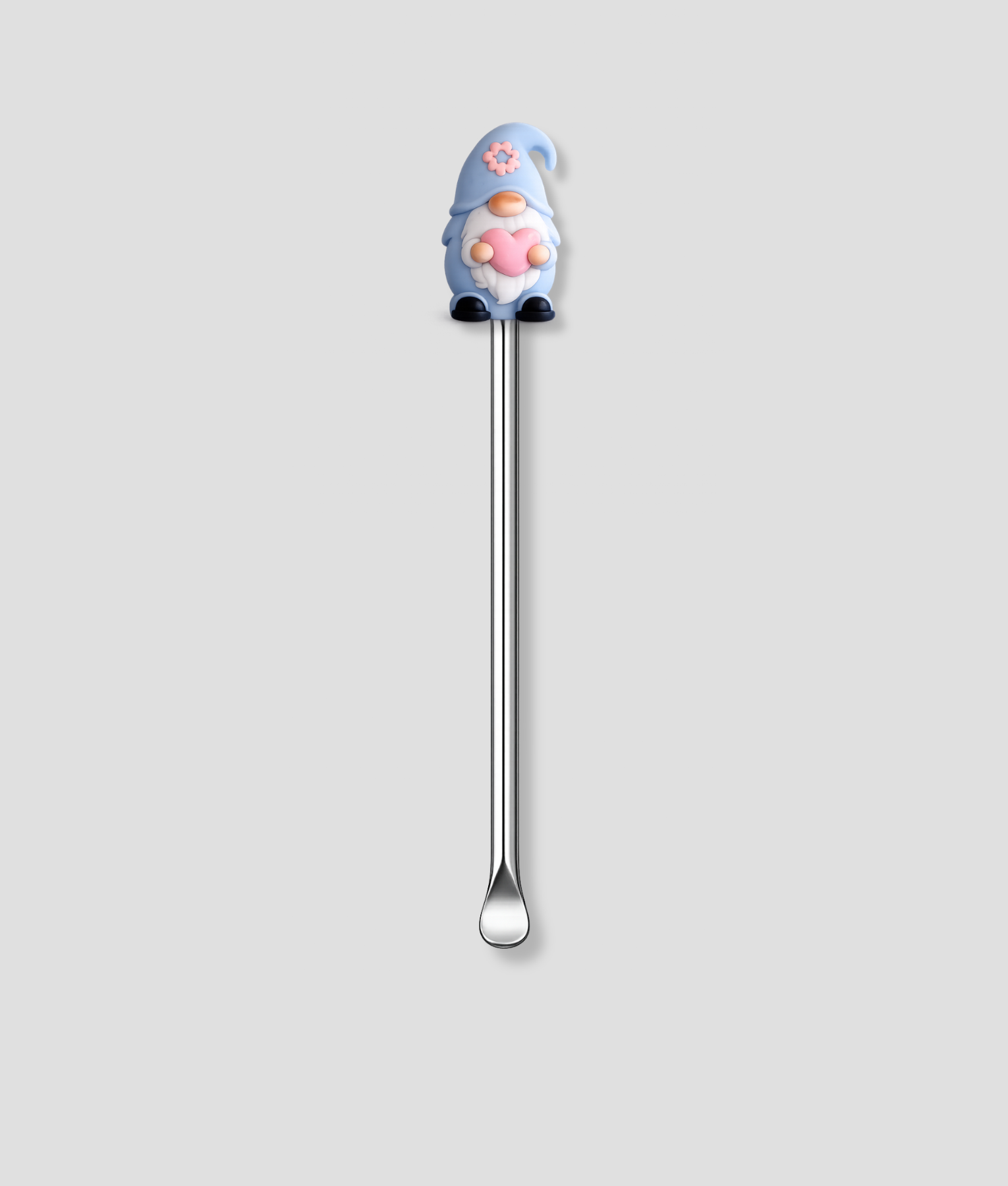 Mini schepje met blauwe kabouter en flamingo design