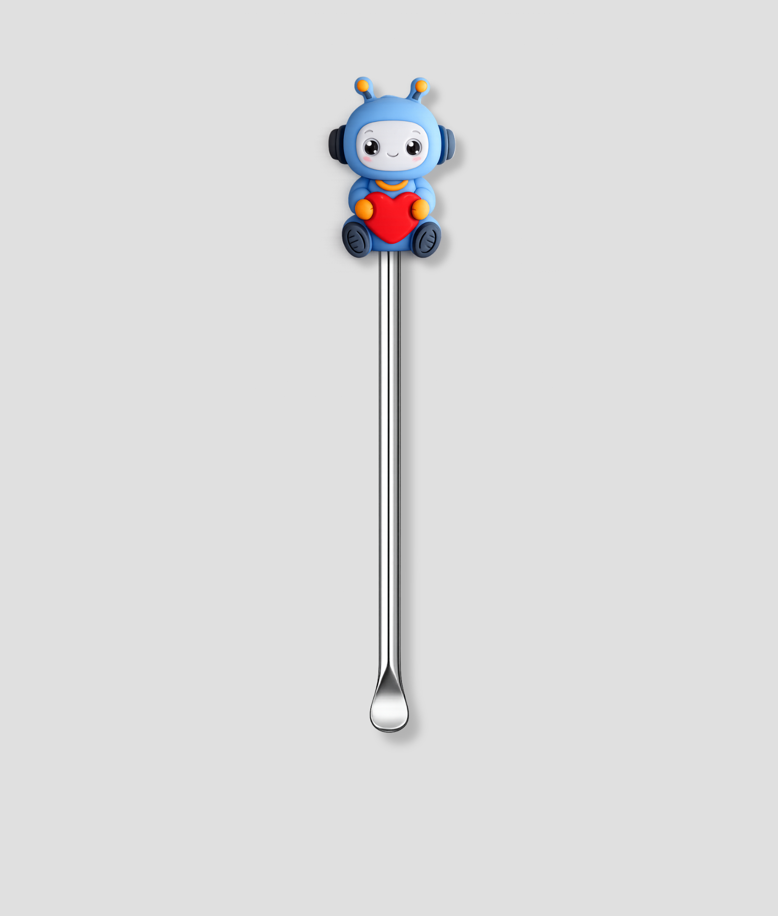 Mini schepje met blauwe robot en hart design