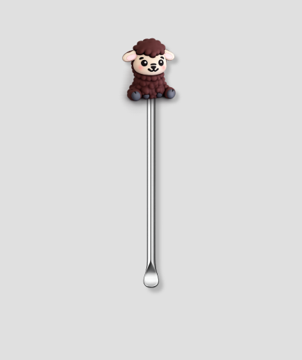 Mini schepje met donkerbruin schaapje design