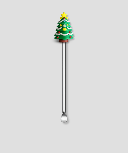 Mini schepje met kerstboom design