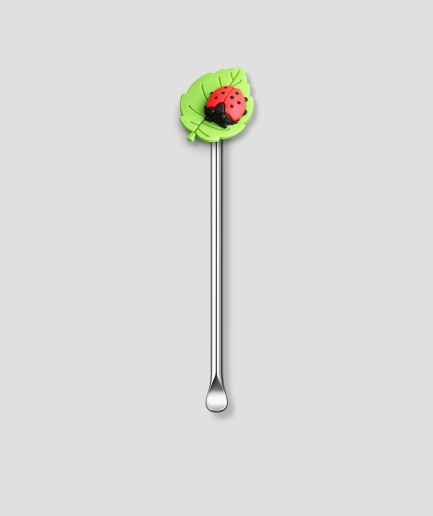 Mini schepje met lieveheersbeestje op blad design