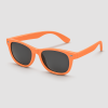 Oranje retro partybril zonnebril wayfarer stijl