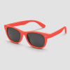 Rode retro partybril zonnebril wayfarer stijl