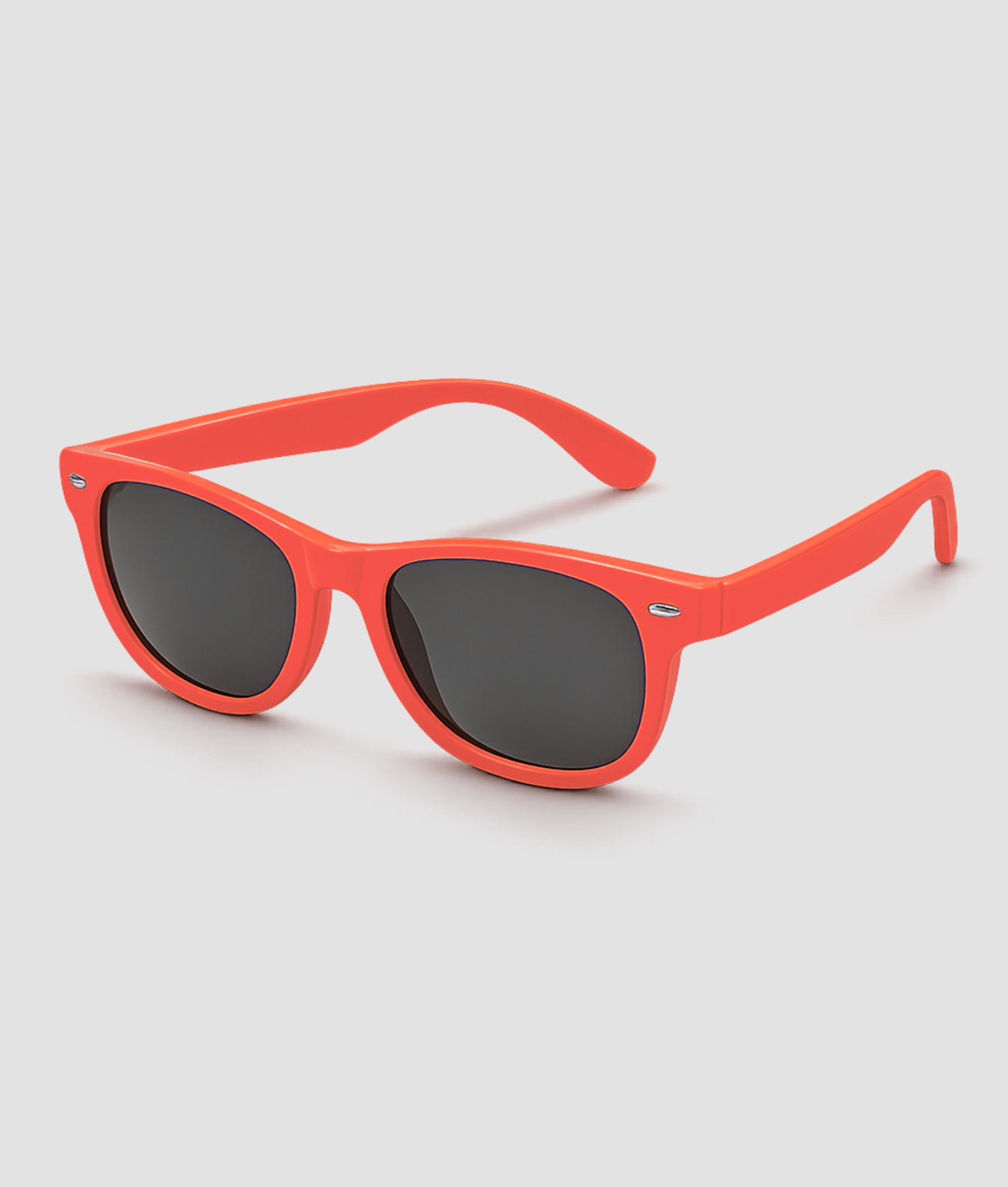 Rode retro partybril zonnebril wayfarer stijl