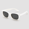 Witte retro partybril zonnebril wayfarer stijl