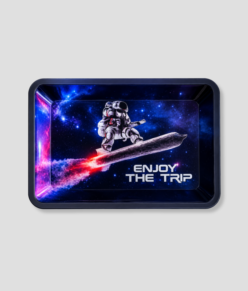 Rolling tray met tekstopdruk Enjoy The Trip