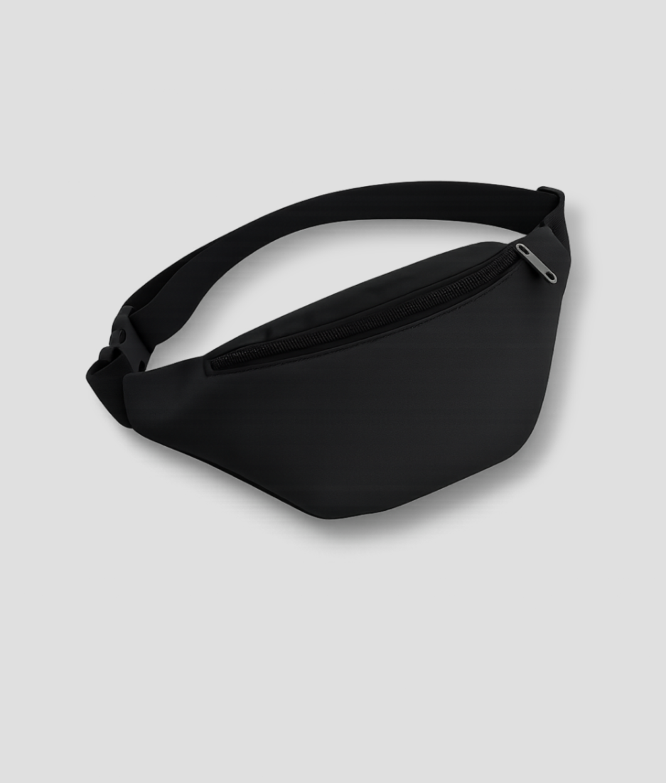 Zwart festival heuptasje fanny pack