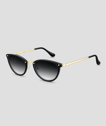 Zwart-gouden festival zonnebril voor bij een rave outfit