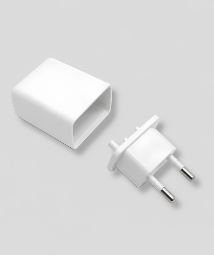 Wit opbergvakje met geheim compartiment en USB-lader