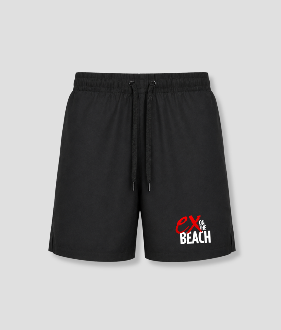 Zwarte zwembroek op het strand ex on the beach