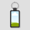 Gepersonaliseerde sleutelhanger van leer