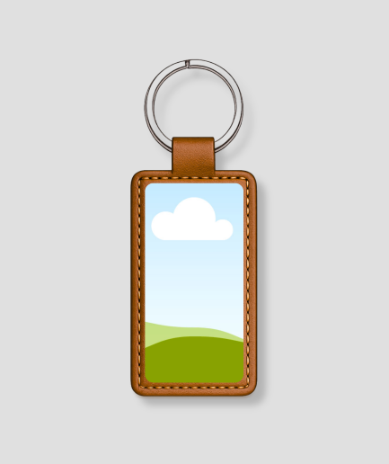 Gepersonaliseerde sleutelhanger bedrukt met logo