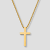 Gouden ketting met kruishanger