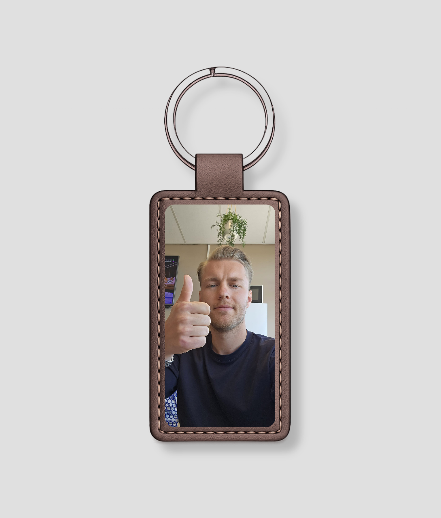 Sleutelhanger bedrukt met een eigen ontwerp naar keuze