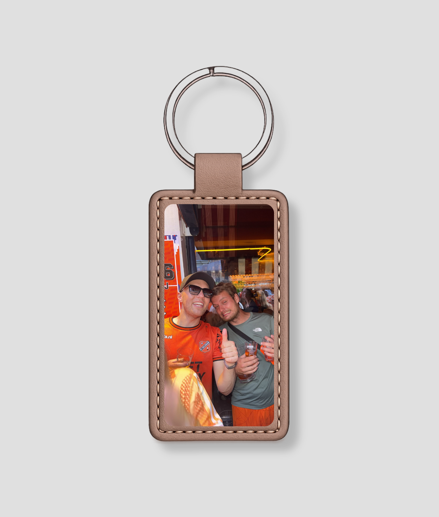 Eigen foto uploaden voor bedrukking op sleutelhanger