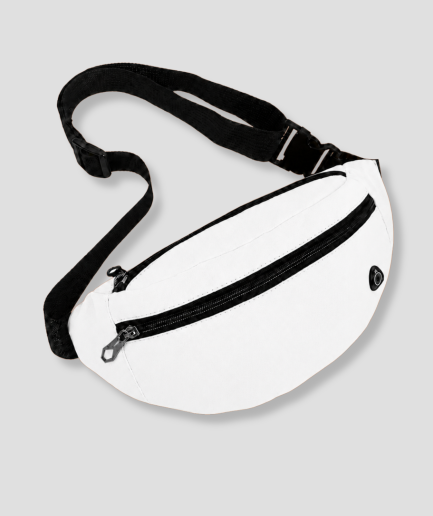 Witte fanny pack festival tas met verstelbare band