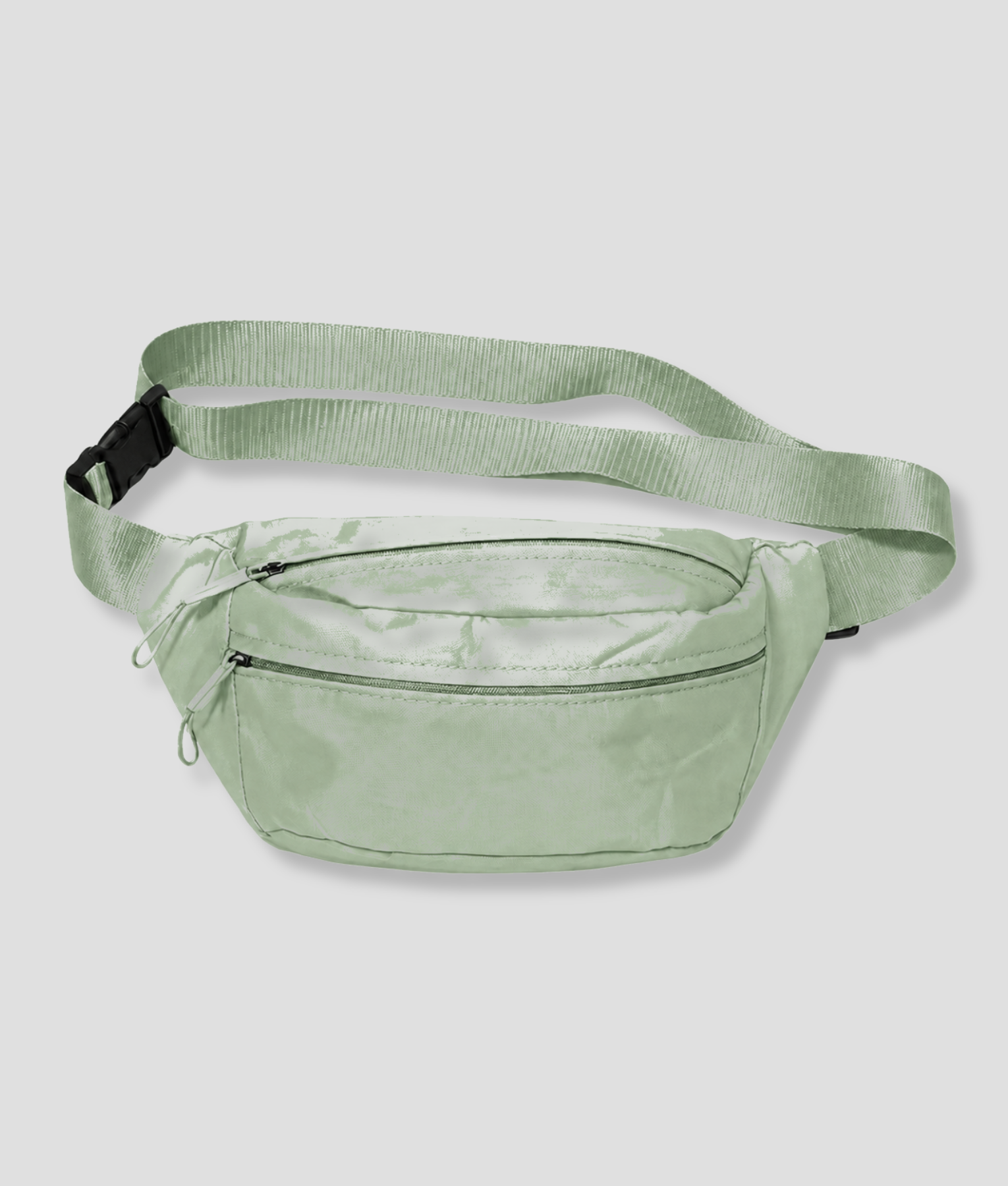 Groene hippe fanny pack met brede band
