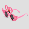 Glitterende roze feestbril in de vorm van een flamingo